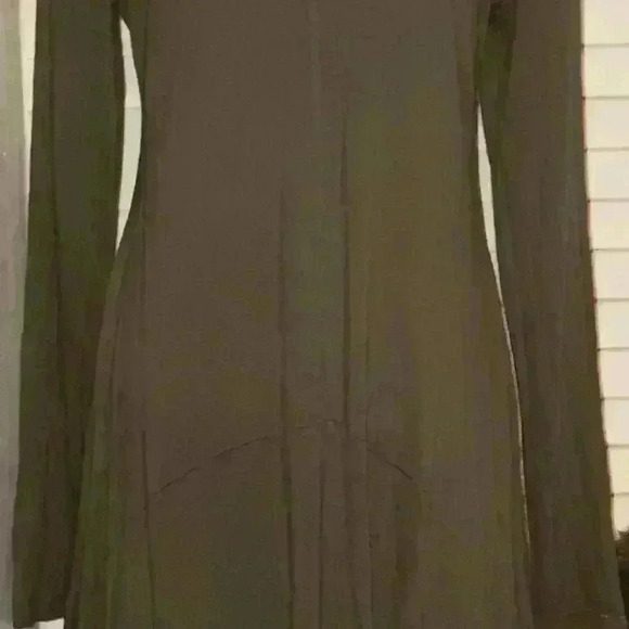 Women's DKNY Jeans Asymmetrical V Neck Tunic Top 100% Viscose Size M - Picture 10 of 13